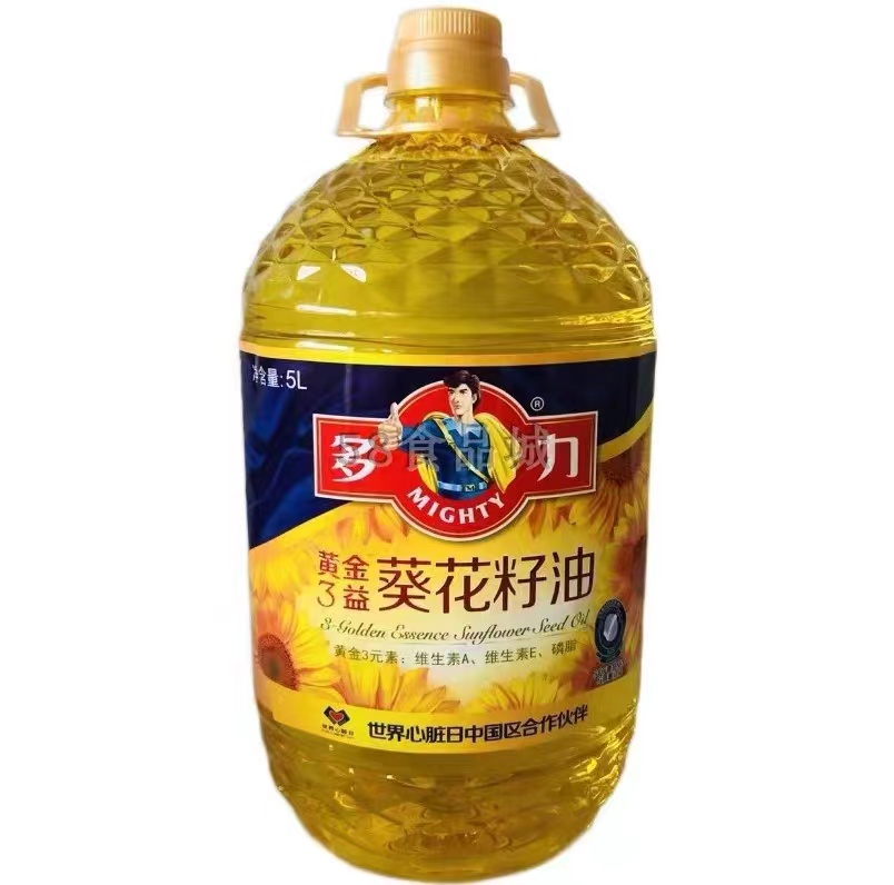 多力黄金3益葵花籽油5L