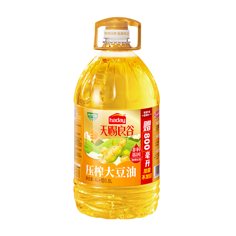 海天压榨大豆油（非转基因）4.8L